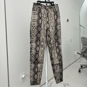 Zara skinny snake skin pants